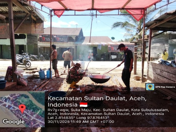 KEMENSOS RI Dirikan Empat Dapur Umum di Subulussalam